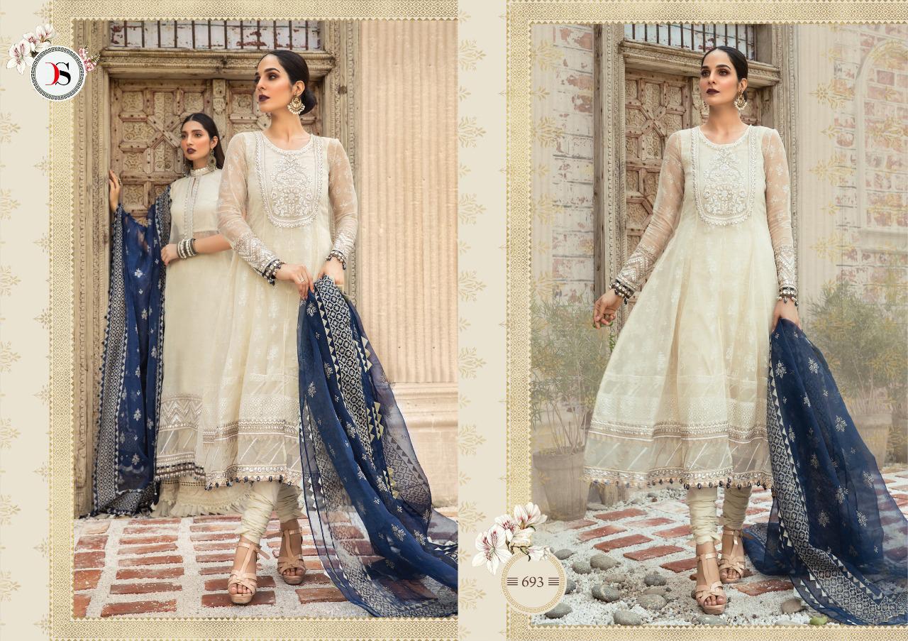 DEEPSY SUIT LAUNCH MARIA B LAWN VOL 3 JAM COTTON PRINT SALWAR SUIT WHOLESALE RATE