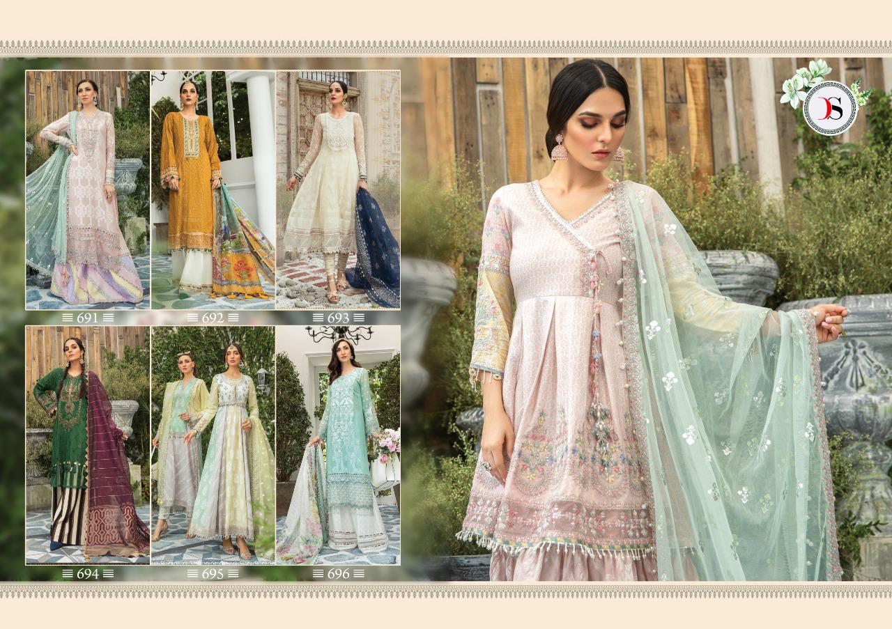 DEEPSY SUIT LAUNCH MARIA B LAWN VOL 3 JAM COTTON PRINT SALWAR SUIT WHOLESALE RATE