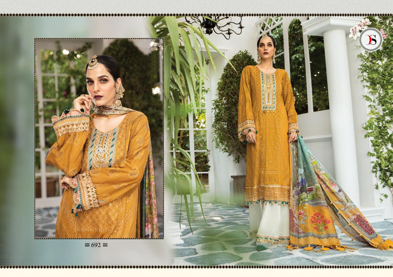 DEEPSY SUITS MARIA B LAWN 3 SUPER NX COTTON PAKISTANI SUITS FANCY COLLECTION