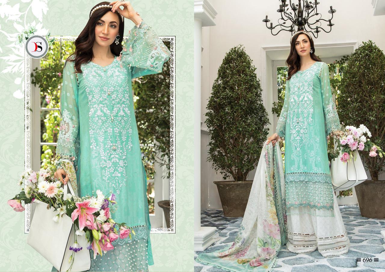 DEEPSY SUITS MARIA B LAWN 3 SUPER NX COTTON PAKISTANI SUITS FANCY COLLECTION