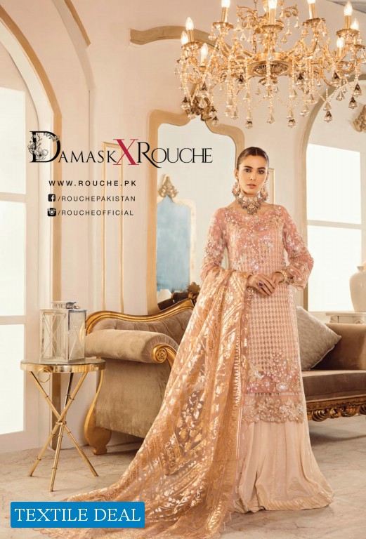 Damask X Rouche Luxury Embroidered Branded Pakistani Collection