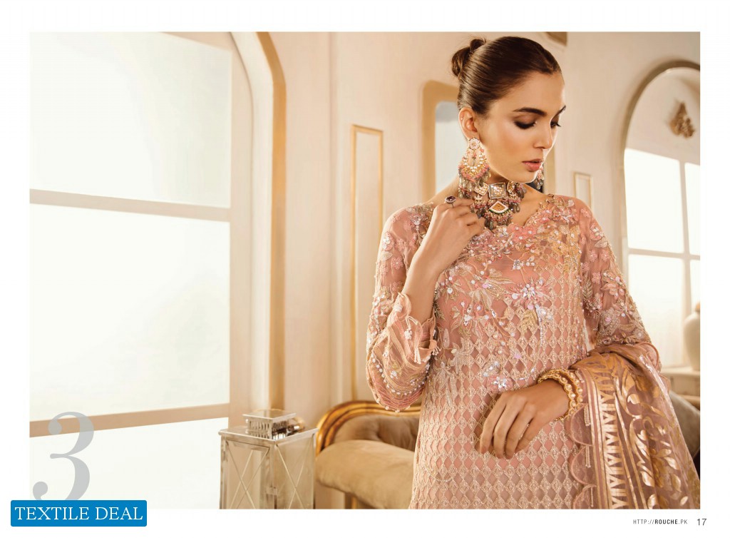 Damask X Rouche Luxury Embroidered Branded Pakistani Collection