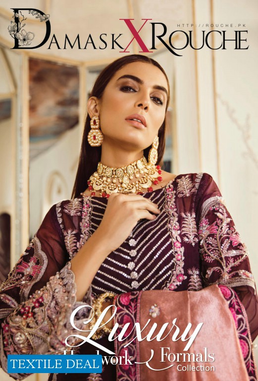 Damask X Rouche Luxury Embroidered Branded Pakistani Collection