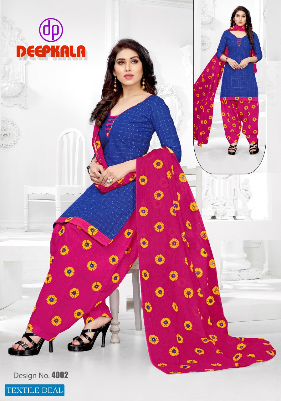 Deepkala Royal patiyala Vol-4 Wholesale printed Dress Material