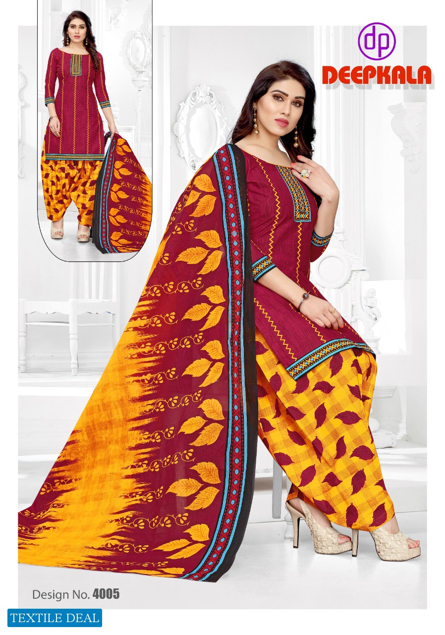 Deepkala Royal patiyala Vol-4 Wholesale printed Dress Material