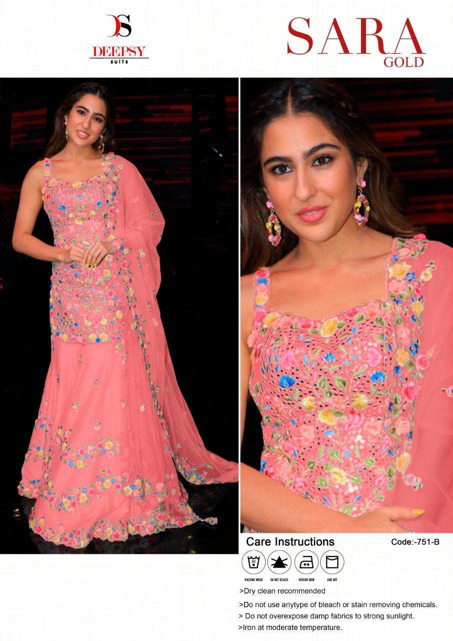 Deepsy Sara Gold Wholesale Pakistani Style Dress