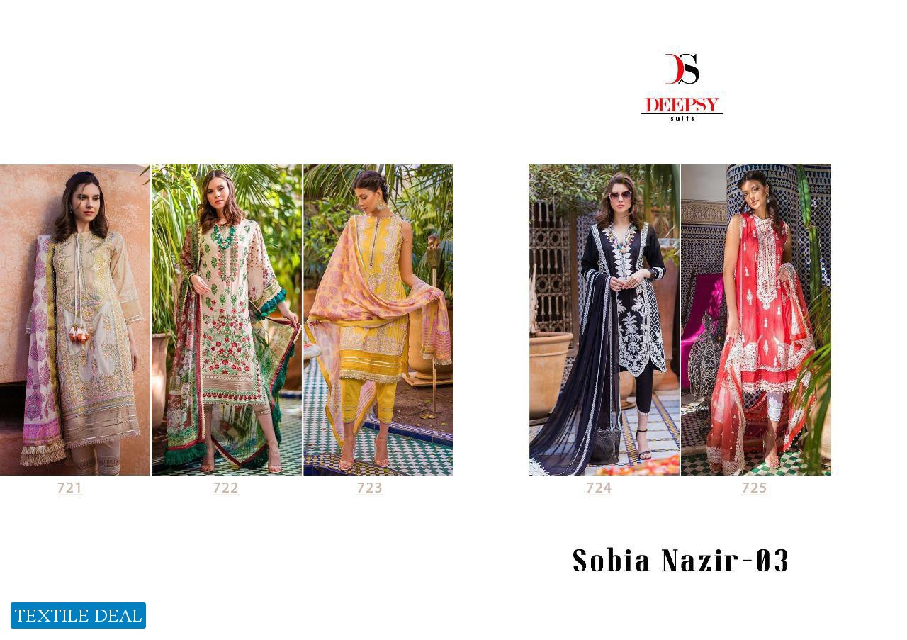 Deepsy Sobia Nazir Vol-3 Wholesale Pakistani Concept Dress Material