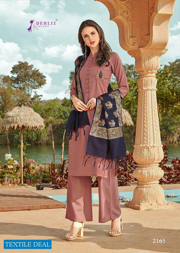 Dehliz Snapchat Wholesale Ready Made Kurti with pant And Dupatta