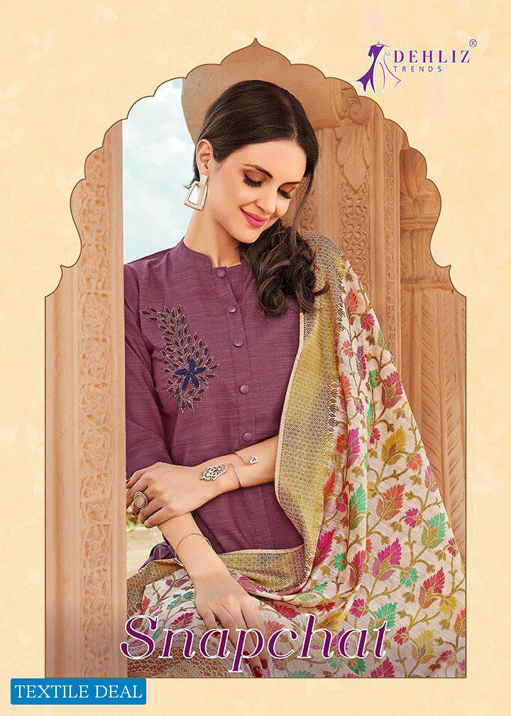 Dehliz Snapchat Wholesale Ready Made Kurti with pant And Dupatta