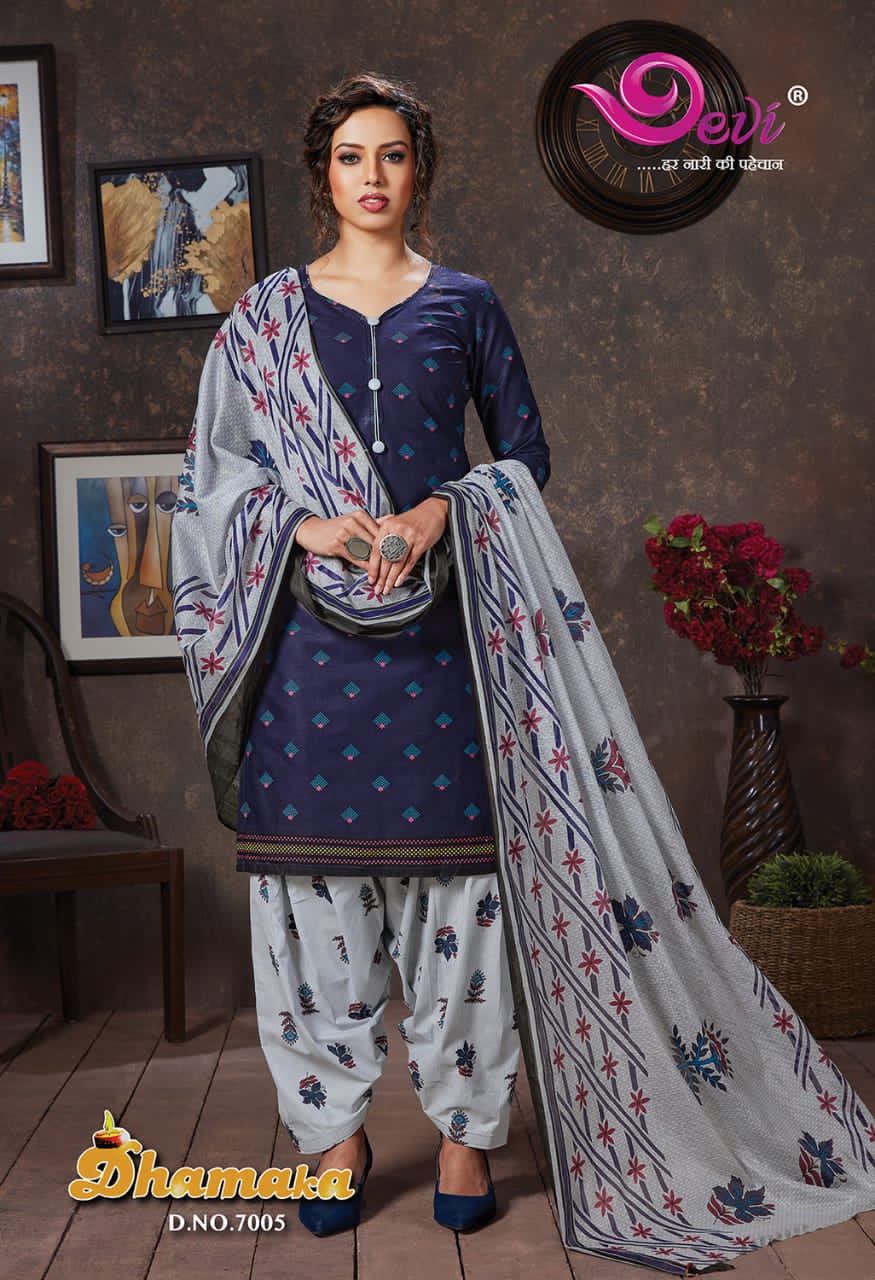 Devi Dhamaka Vol-7 Wholesale Cotton Printed Dress Material
