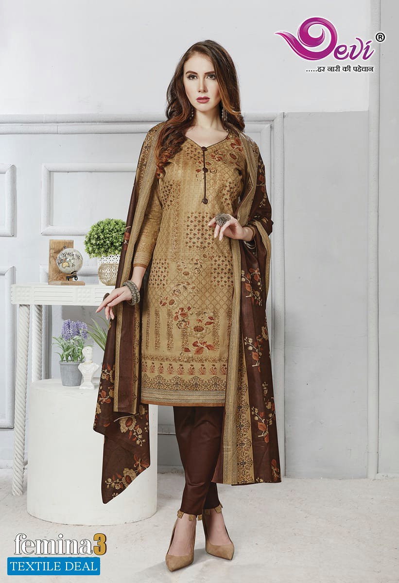 Devi Femina Vol-3 Wholesale Shopping Printed Dress Material