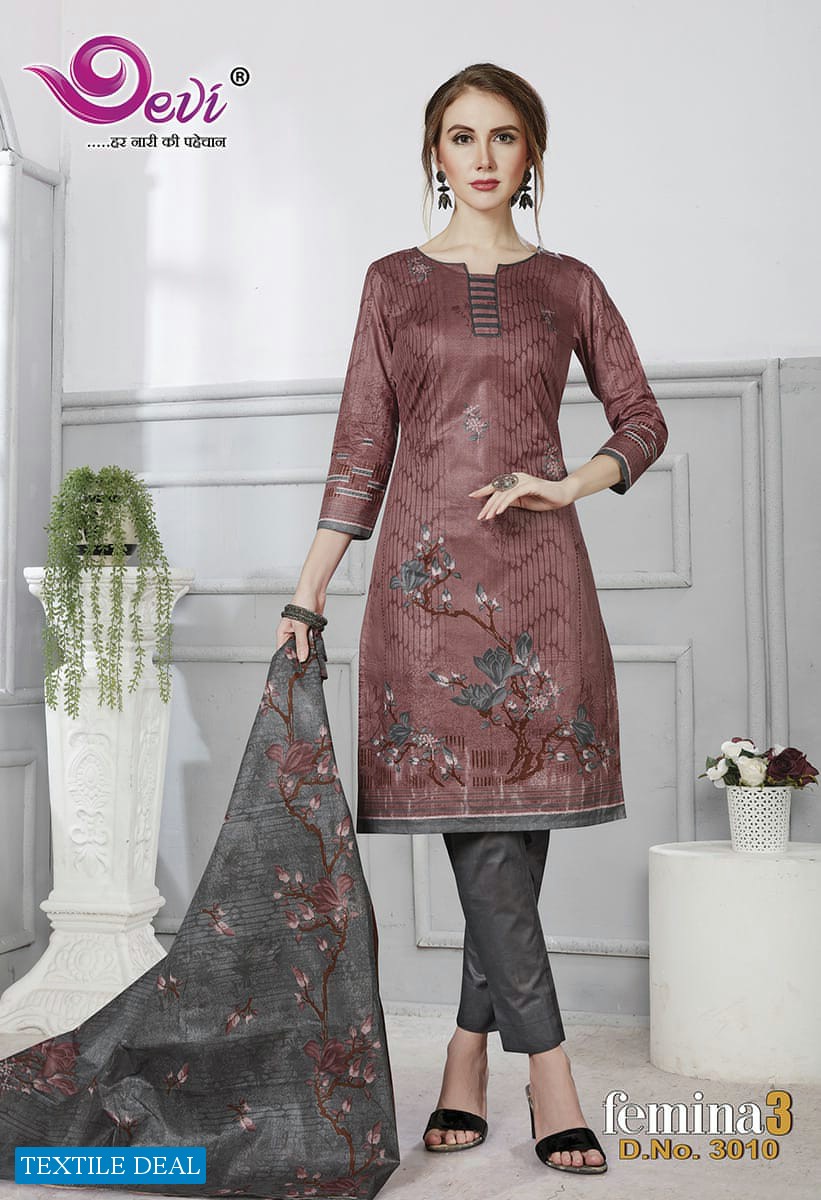 Devi Femina Vol-3 Wholesale Shopping Printed Dress Material