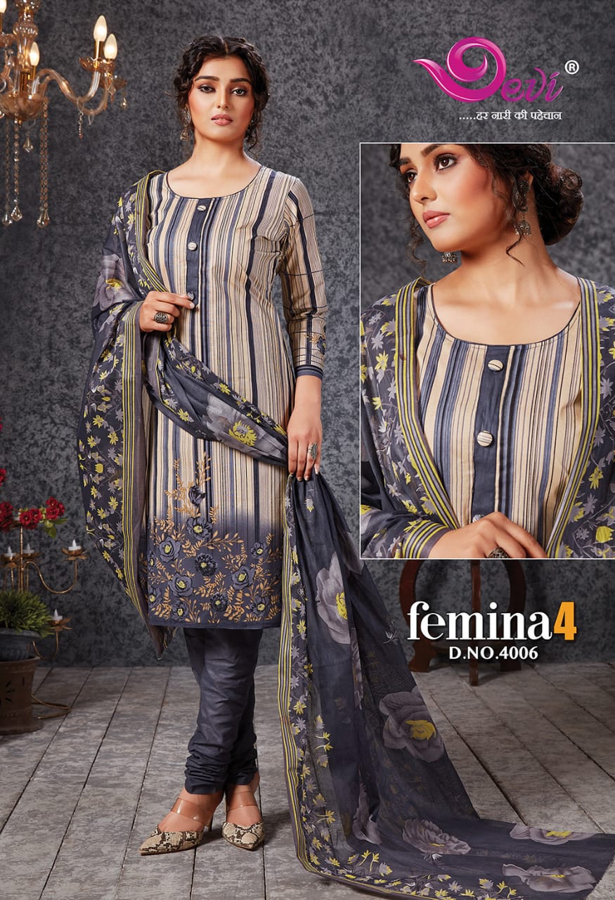 Devi Femina Vol-4 Wholesale Shopping Printed Dress Material