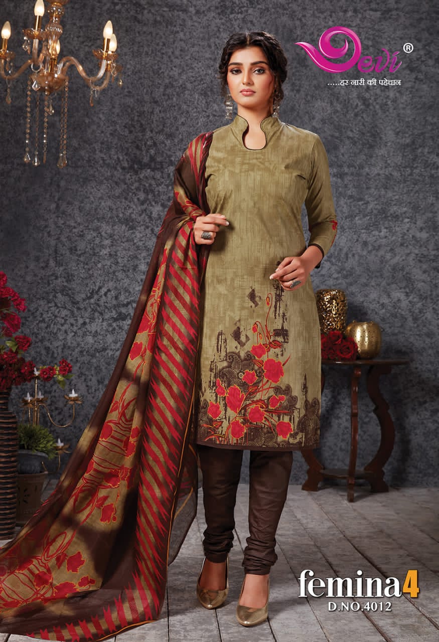 Devi Femina Vol-4 Wholesale Shopping Printed Dress Material