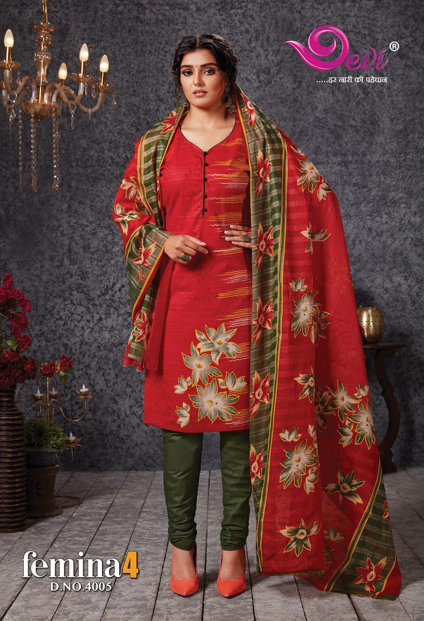 Devi Femina Vol-4 Wholesale Shopping Printed Dress Material