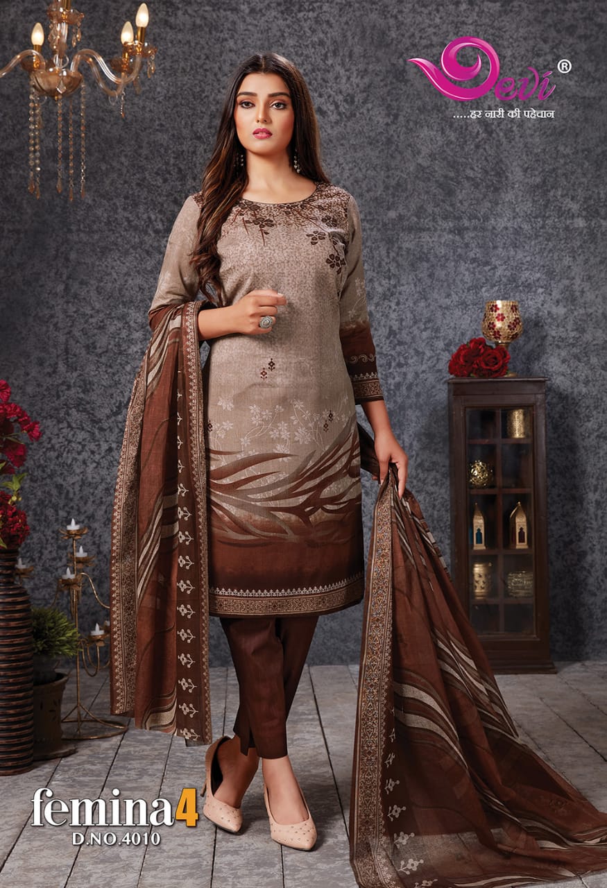 Devi Femina Vol-4 Wholesale Shopping Printed Dress Material