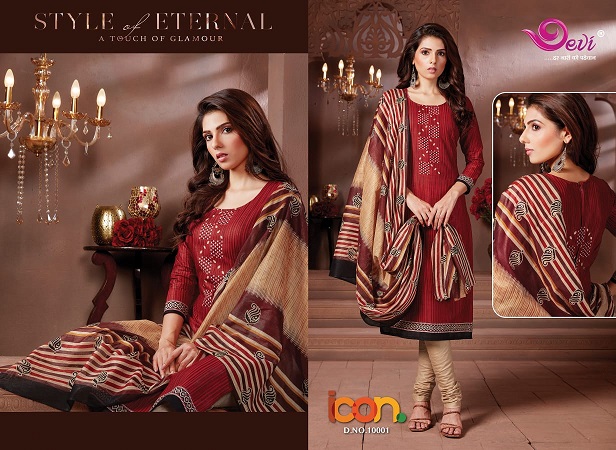 Devi Icon Vol-10 Wholesale printed Dress material