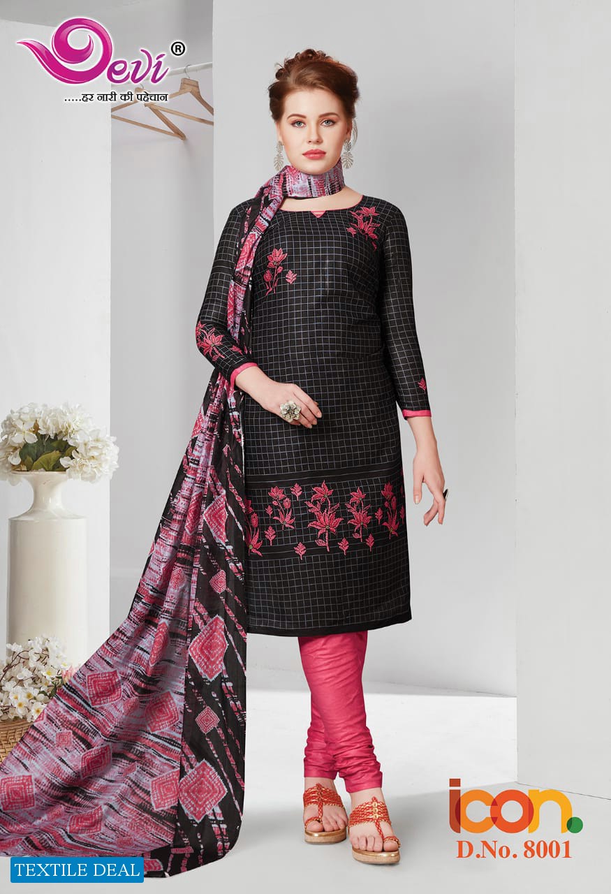 Devi Icon Vol-8 Wholesale printed Dress material