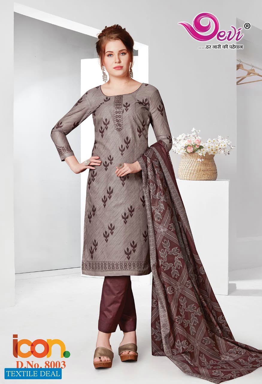 Devi Icon Vol-8 Wholesale printed Dress material