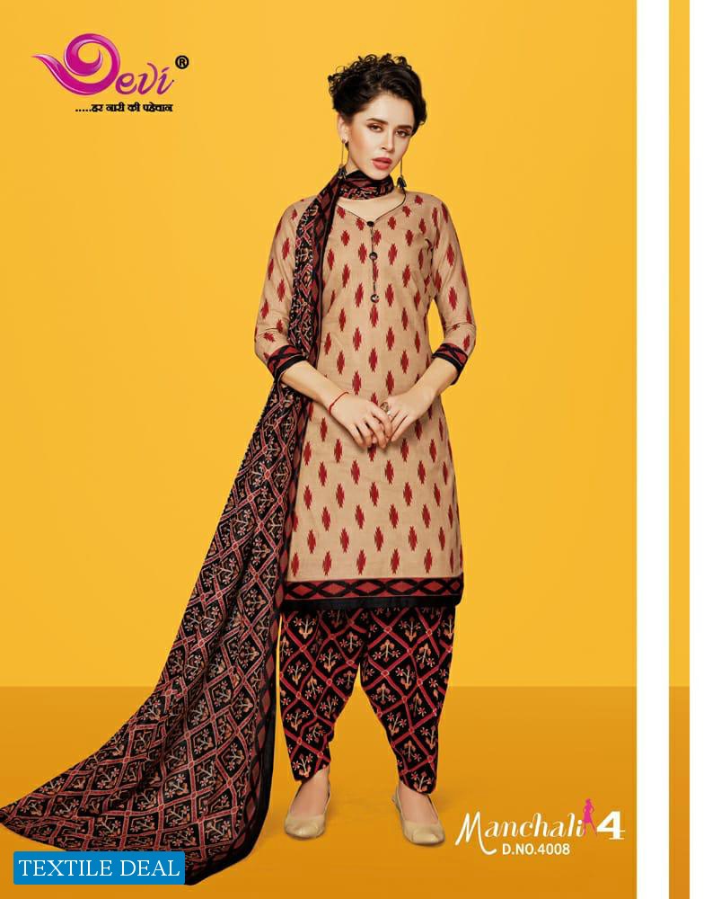 Devi Manchali Vol-4 Online Shopping printed Dress Material