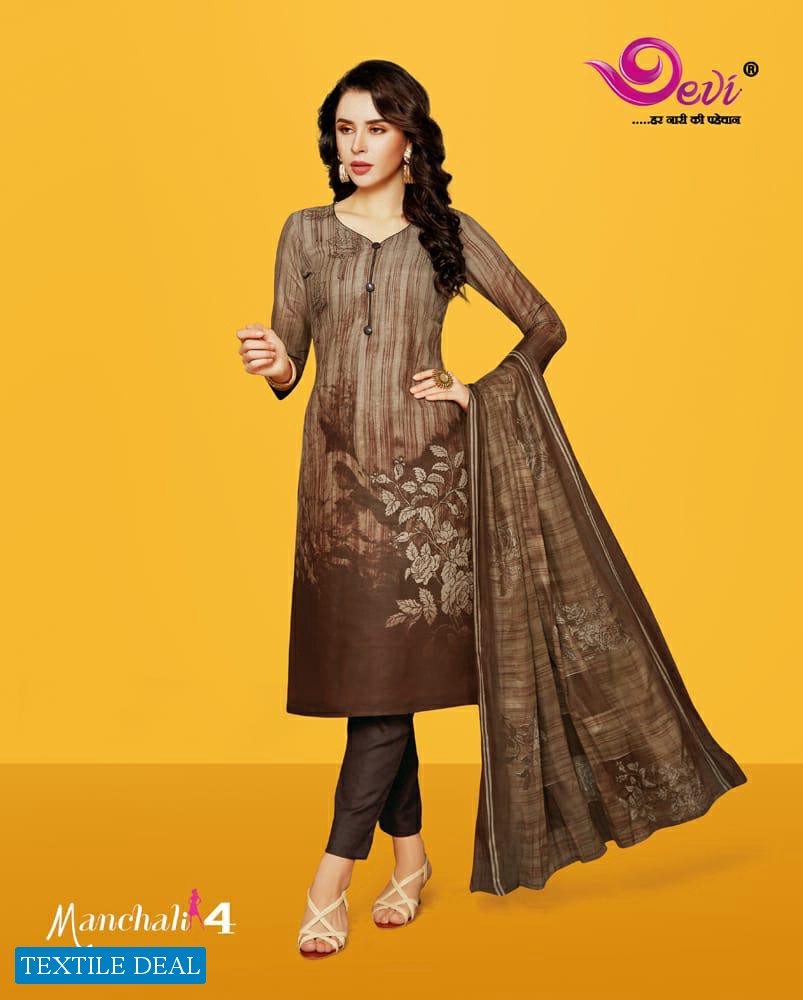 Devi Manchali Vol-4 Online Shopping printed Dress Material