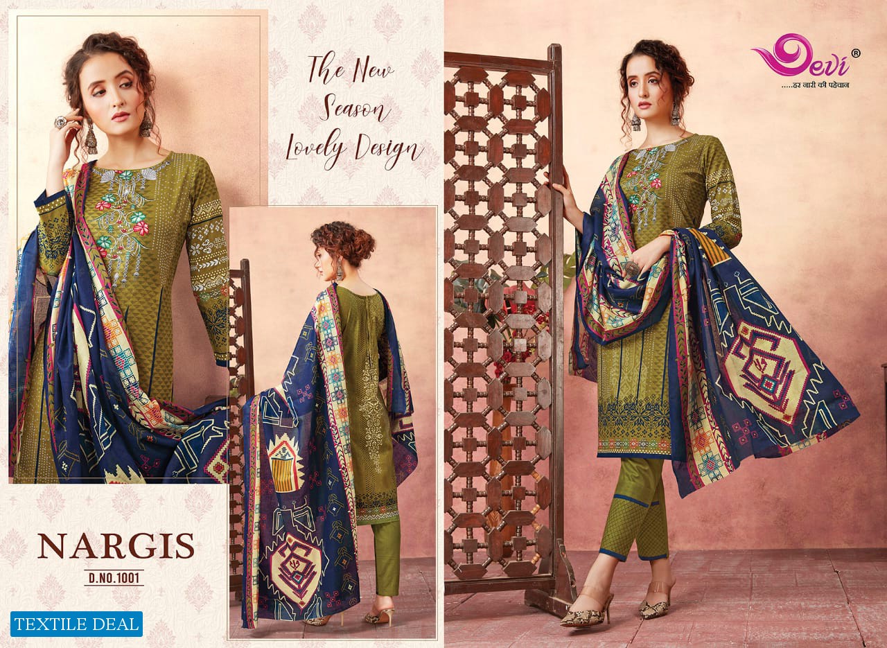 Devi Nargis Wholesale Shopping Printed Dress Material