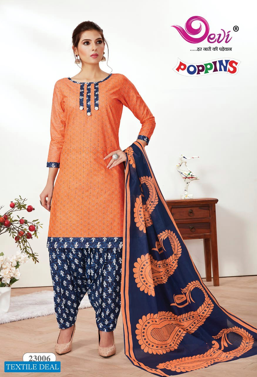 Devi Poppins Vol-23 Wholesale Dress Material