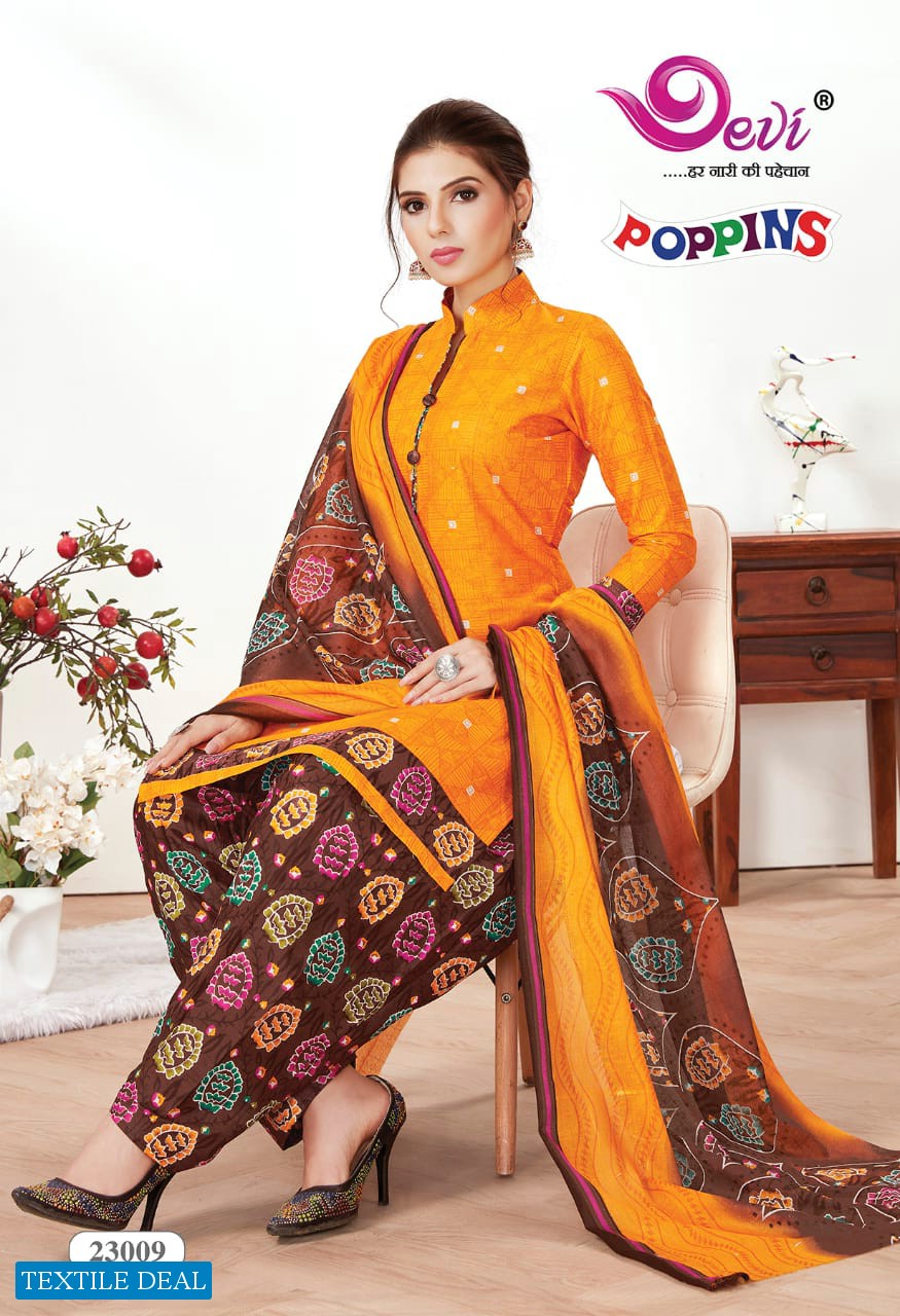 Devi Poppins Vol-23 Wholesale Dress Material