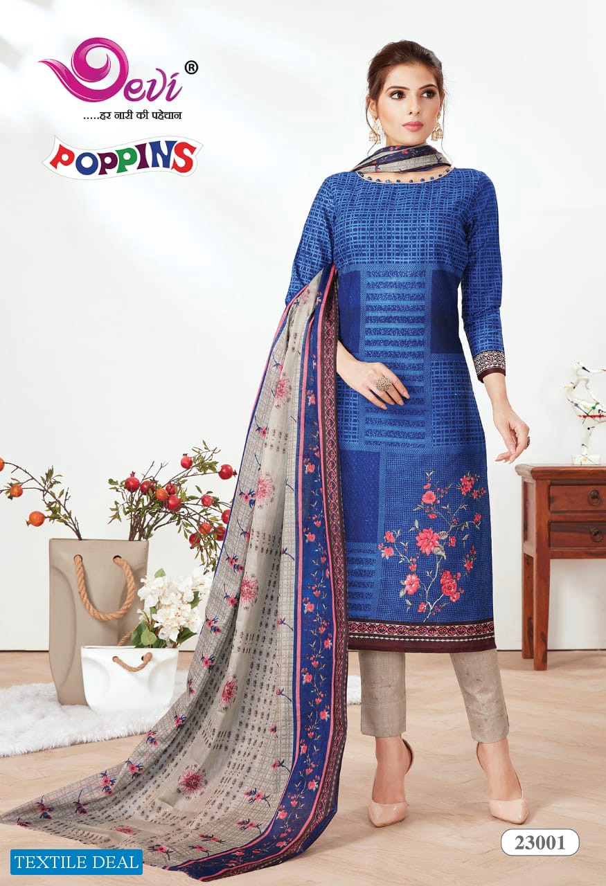 Devi Poppins Vol-23 Wholesale Dress Material