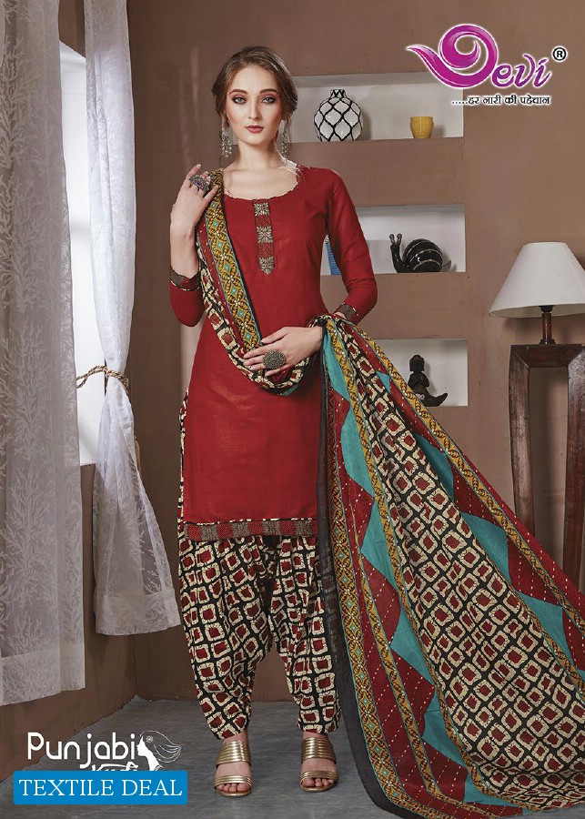 Devi Punjabi Kudi Vol-13 Wholesale Printed Dress Material