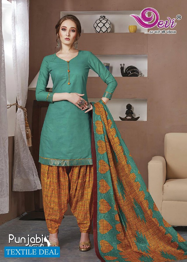 Devi Punjabi Kudi Vol-13 Wholesale Printed Dress Material