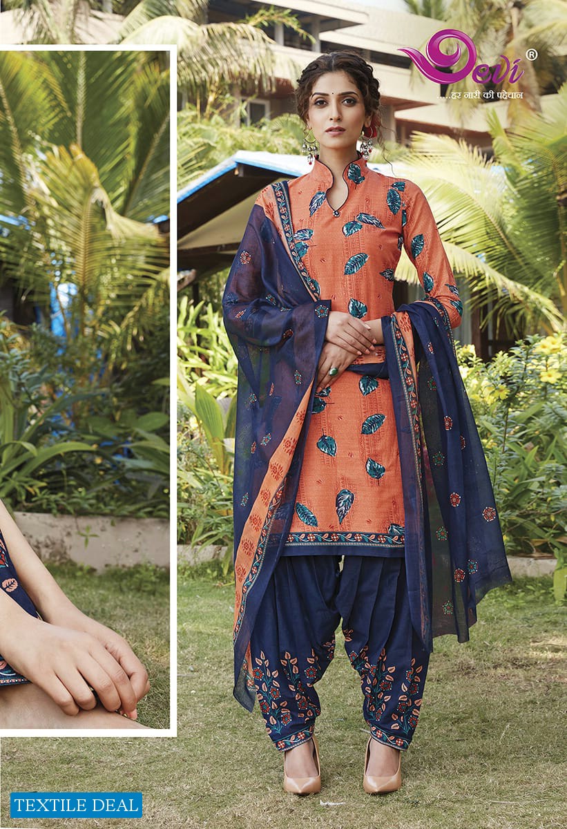 Devi Sixer Vol-12 Wholesale Cotton Formal Dress Material