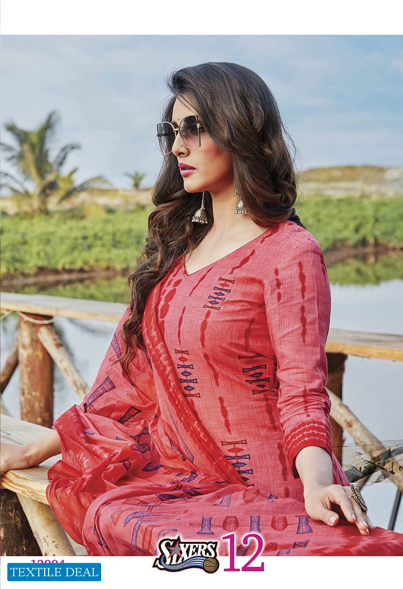 Devi Sixer Vol-12 Wholesale Cotton Formal Dress Material