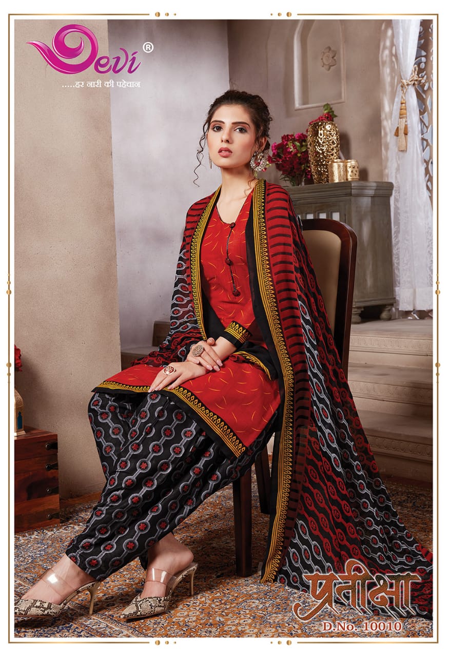 Devi pratiksha Vol-10 Online Shopping Formal printed Dress Material