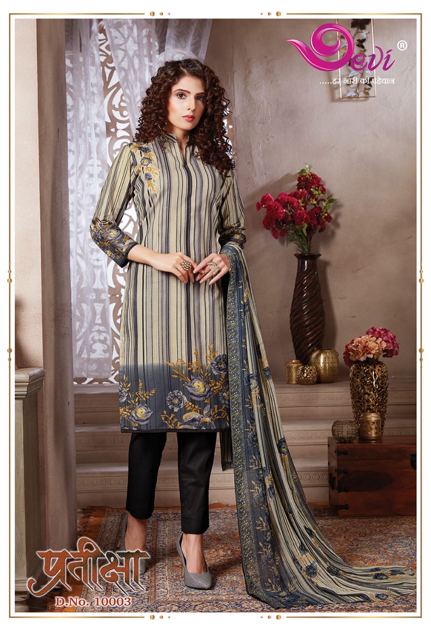 Devi pratiksha Vol-10 Online Shopping Formal printed Dress Material