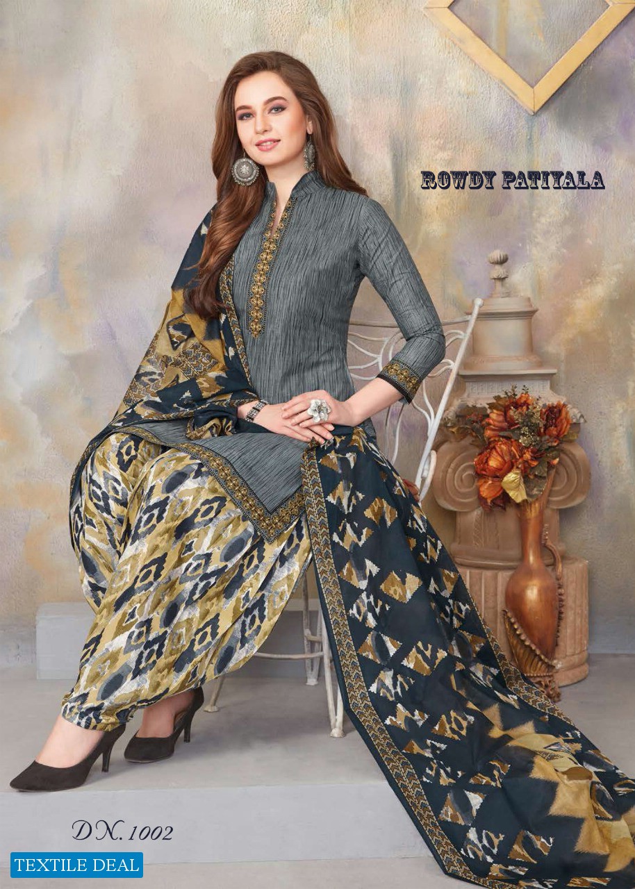 Dhanlaxmi Rowdy Patiyala Vol-1 Wholesale Printed Dress Material