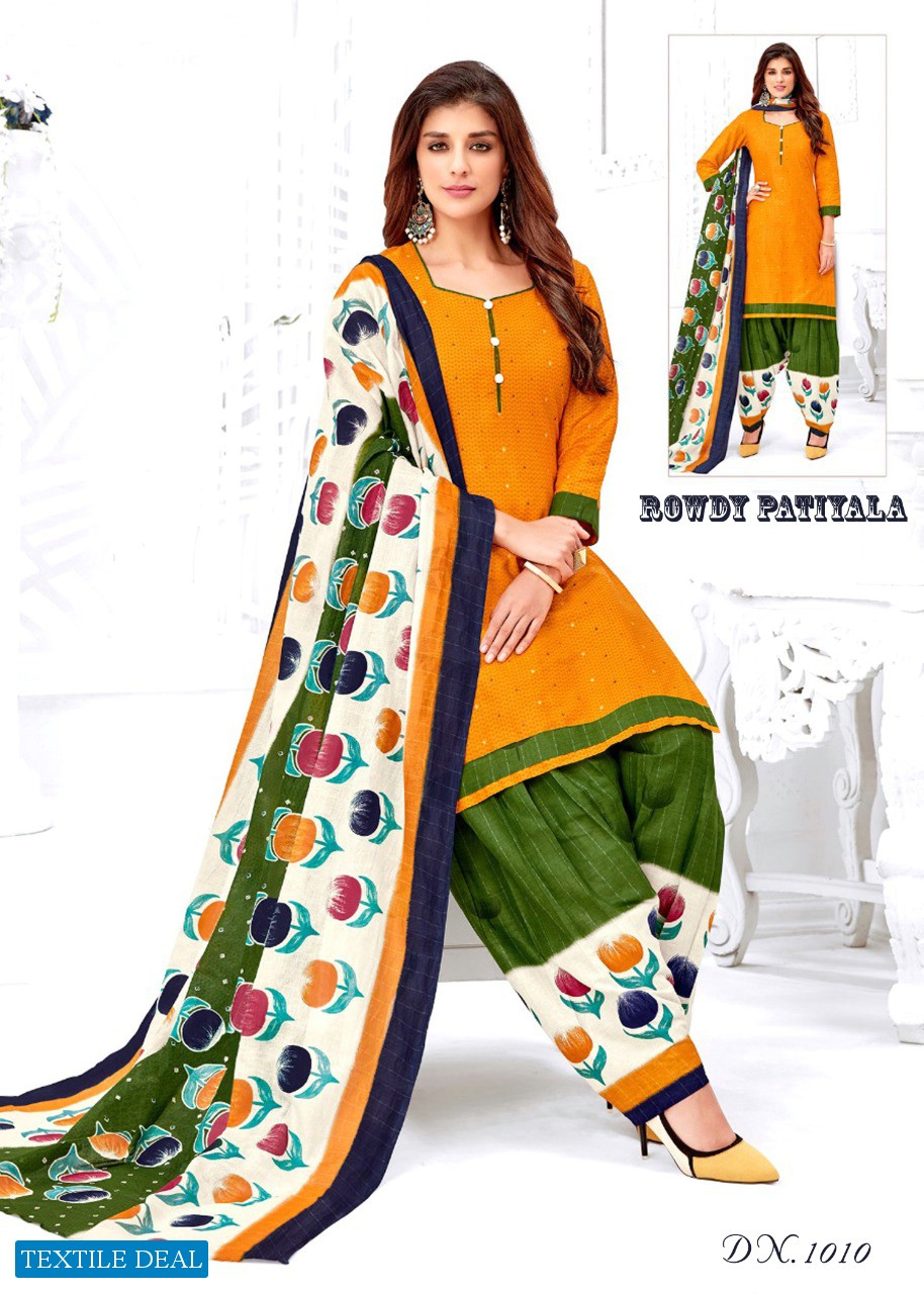 Dhanlaxmi Rowdy Patiyala Vol-1 Wholesale Printed Dress Material