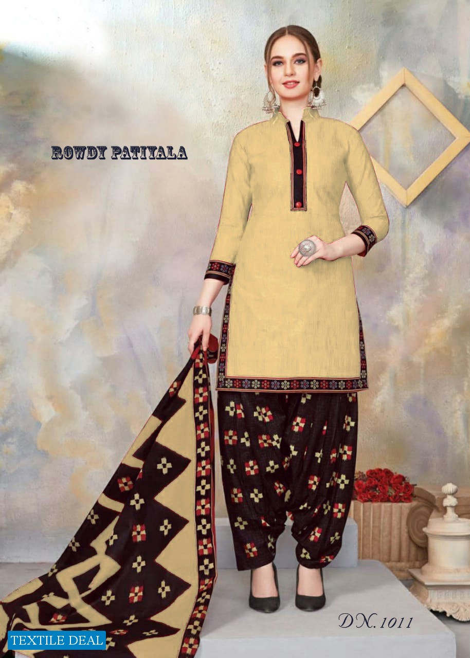 Dhanlaxmi Rowdy Patiyala Vol-1 Wholesale Printed Dress Material