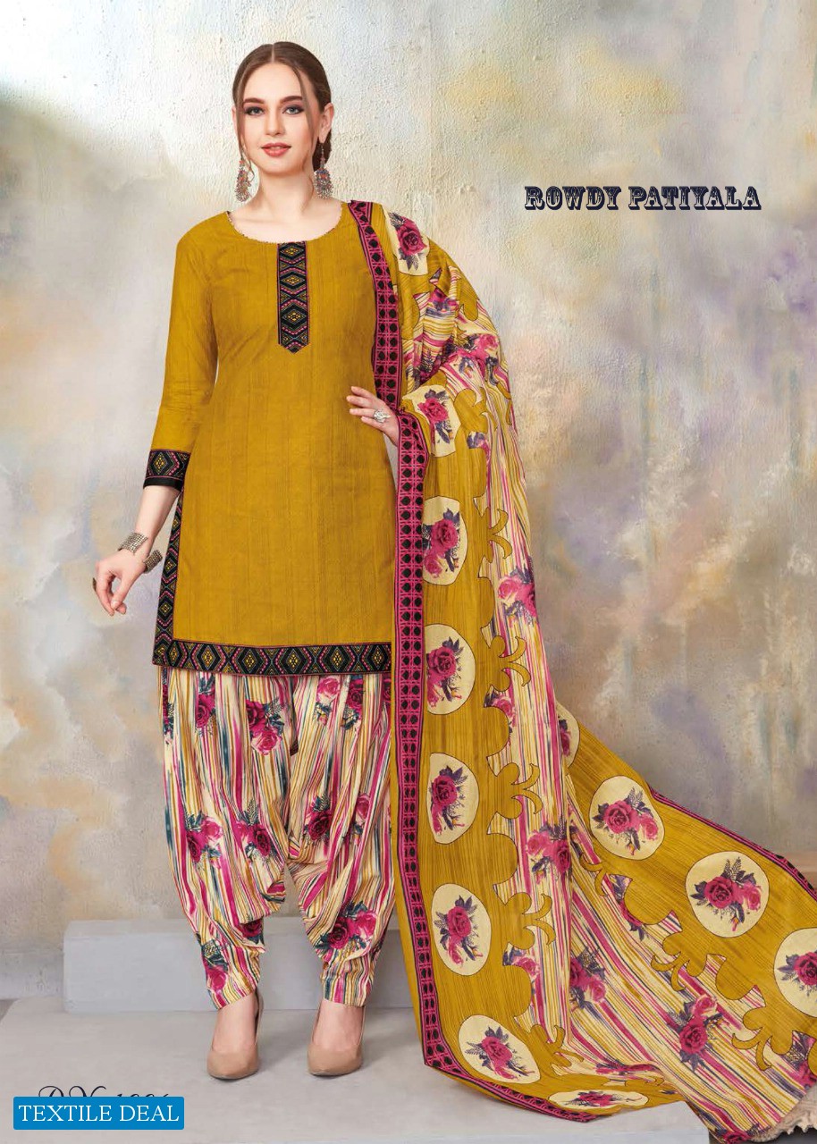 Dhanlaxmi Rowdy Patiyala Vol-1 Wholesale Printed Dress Material