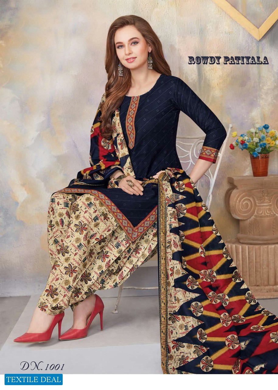 Dhanlaxmi Rowdy Patiyala Vol-1 Wholesale Printed Dress Material