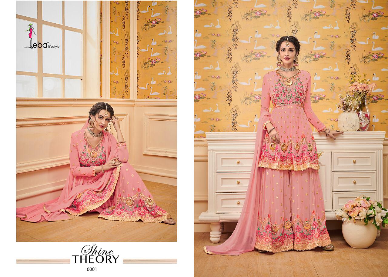 EBA LIFESTYLE SHEHZADI VOL 1 GEORGETTE WITH EMBROIDERY PLAZZO STYLE DESIGNER SUIT SELLER