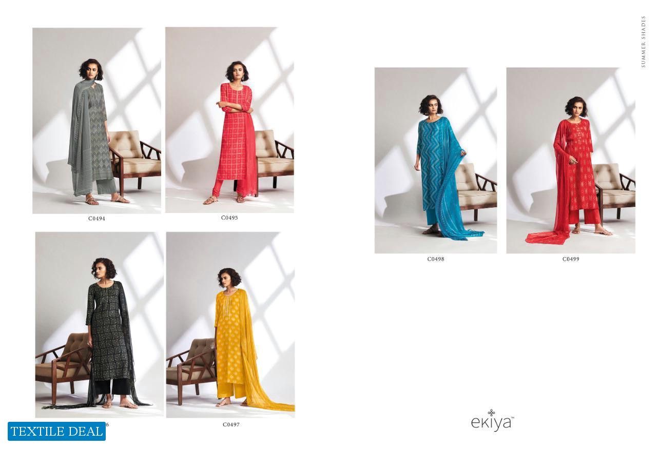 EKIYA PRESENT SUMMER SHADES BEMBERG LAWN ETHNIC SUIT DESIGNS COLLECTION