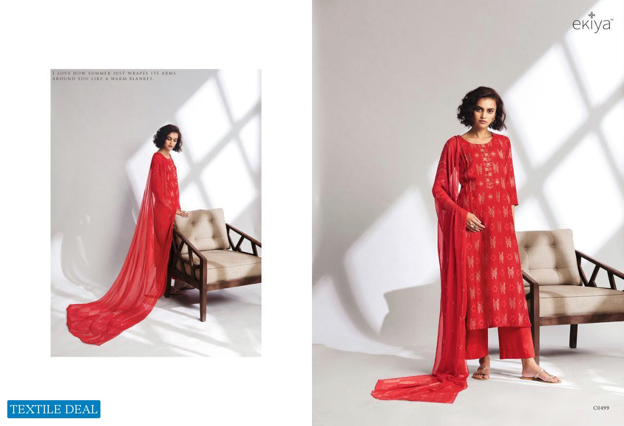 EKIYA PRESENT SUMMER SHADES BEMBERG LAWN ETHNIC SUIT DESIGNS COLLECTION
