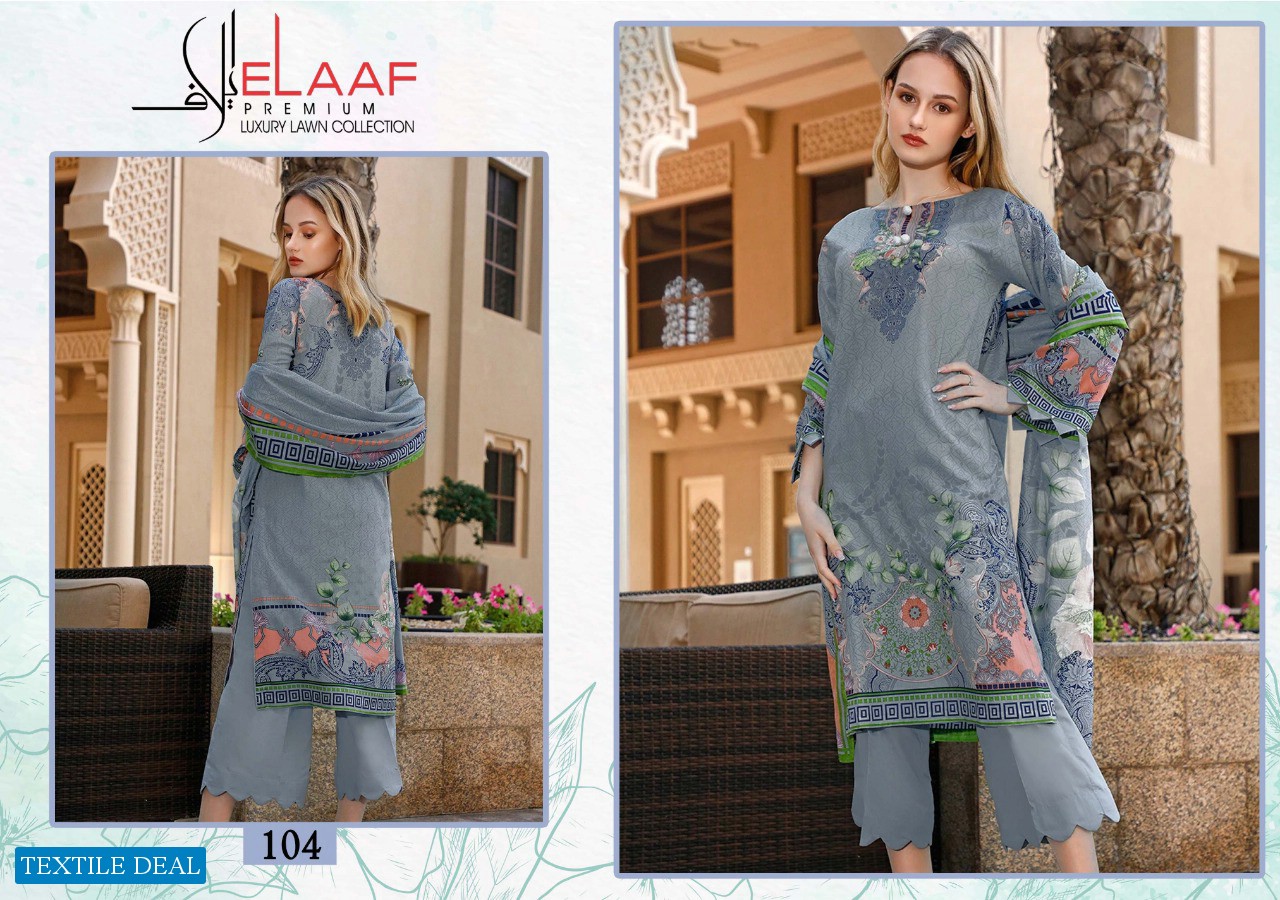 ELAAF LAUNCH IMAN LAXURY LAWN COLLECTION COTTON DAILY WEAR SALWAR SUIT