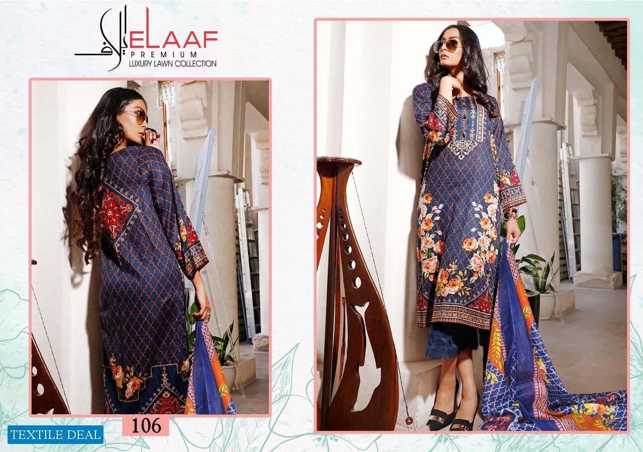 ELAAF LAUNCH IMAN LAXURY LAWN COLLECTION COTTON DAILY WEAR SALWAR SUIT