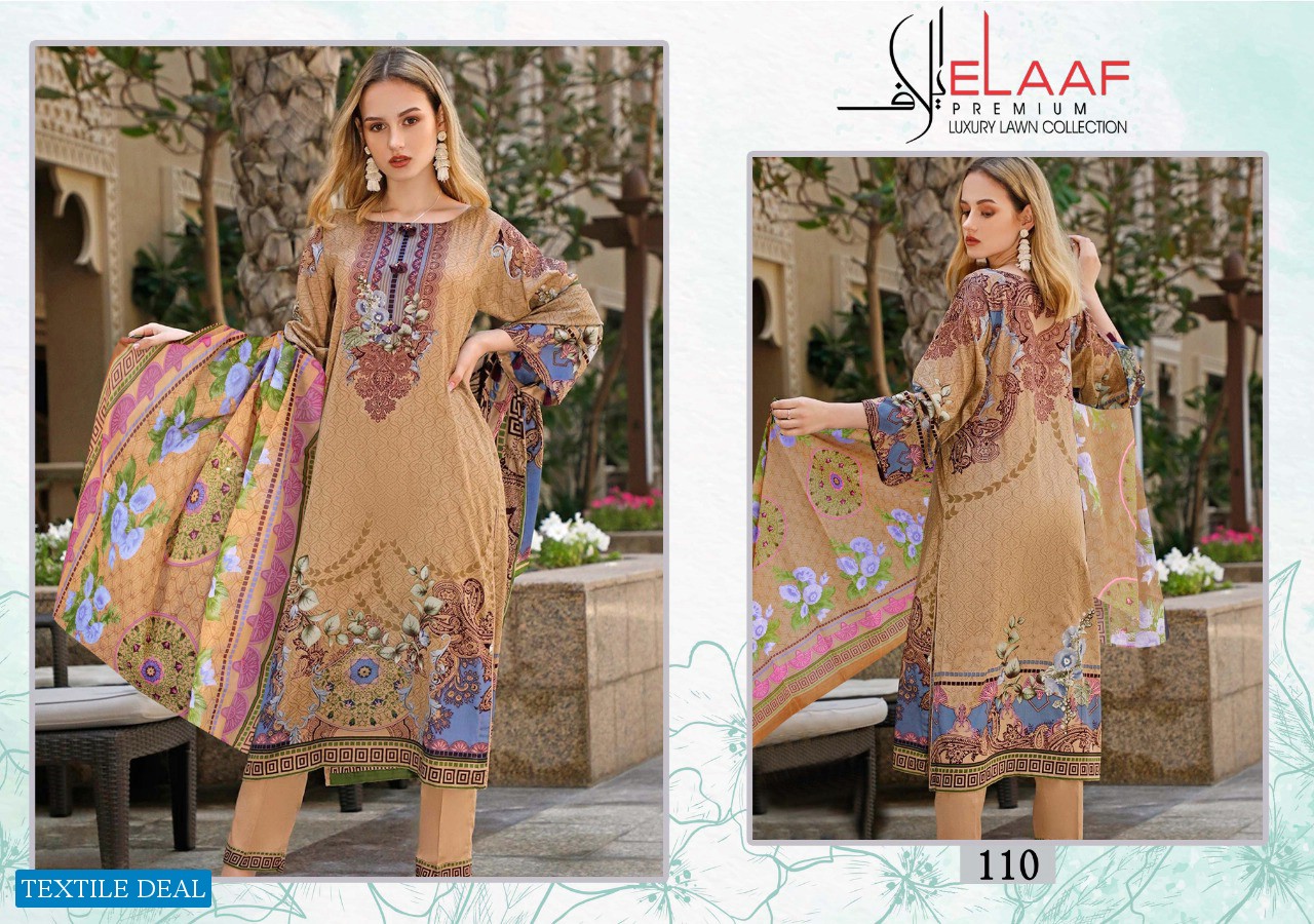 ELAAF LAUNCH IMAN LAXURY LAWN COLLECTION COTTON DAILY WEAR SALWAR SUIT