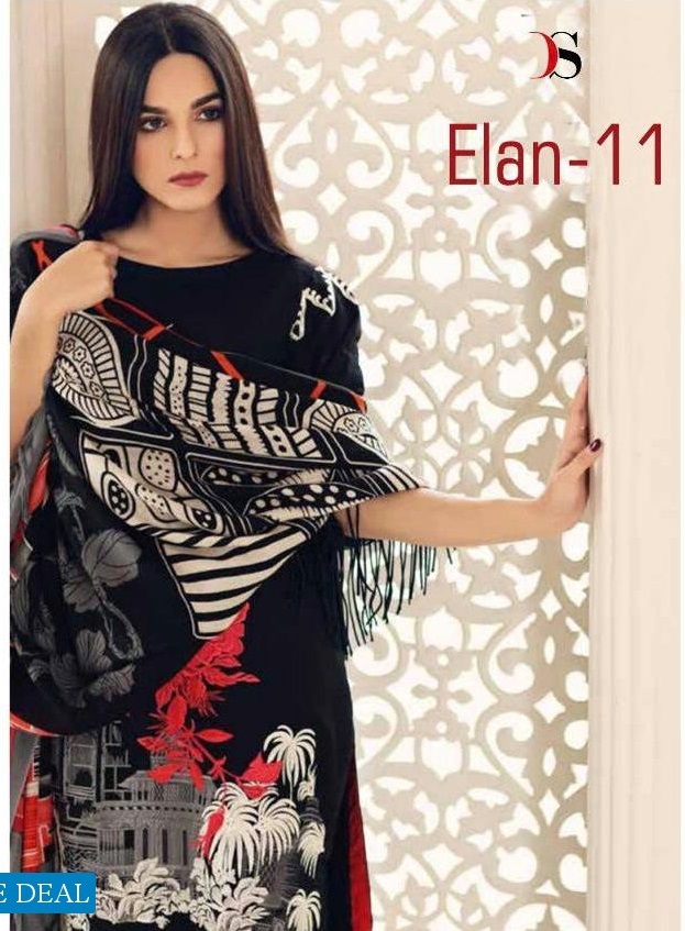 ELAN VOL 11 BY DEEPSY SUITS SATIN SILK PAKISTANI SALWAR KAMEEZ