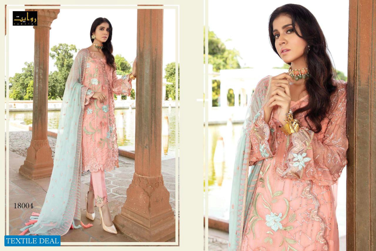 ELEONORA CHIFFON 2020 BY RAWAYAT HEAVY GEORGETTE WITH EMBROIDERY PAKISTANI SUITA CONCEPT