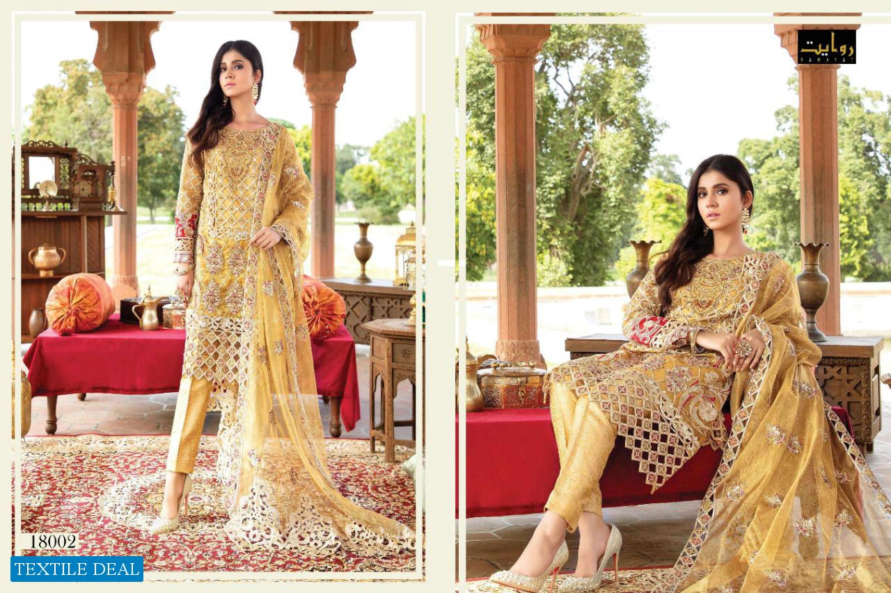 ELEONORA CHIFFON 2020 BY RAWAYAT HEAVY GEORGETTE WITH EMBROIDERY PAKISTANI SUITA CONCEPT
