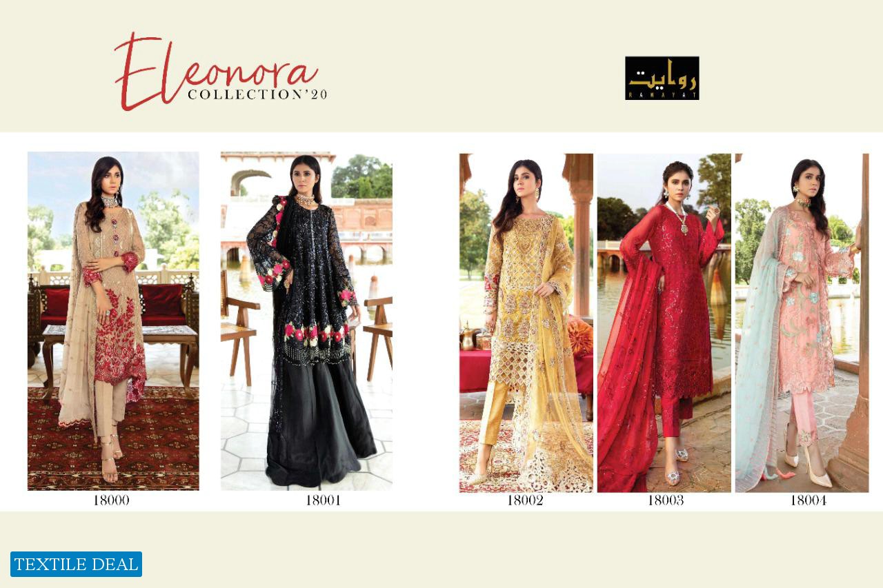 ELEONORA CHIFFON 2020 BY RAWAYAT HEAVY GEORGETTE WITH EMBROIDERY PAKISTANI SUITA CONCEPT